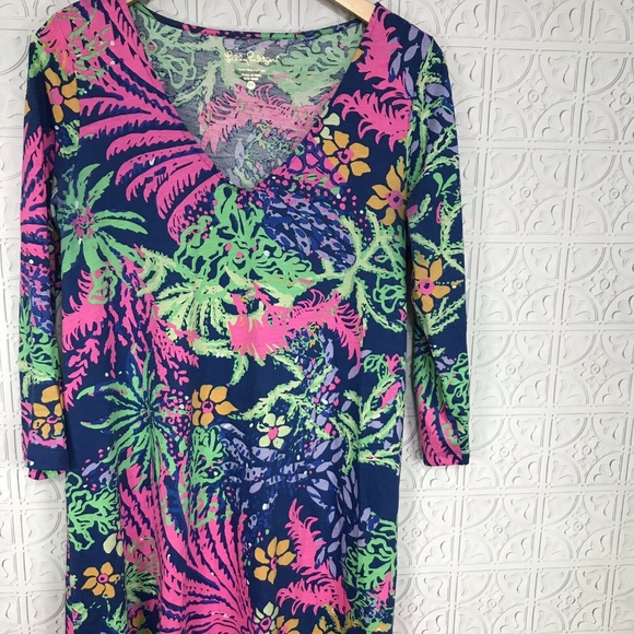 Lilly Pulitzer Erin Indigo All Glow Dress - Picture 4 of 6